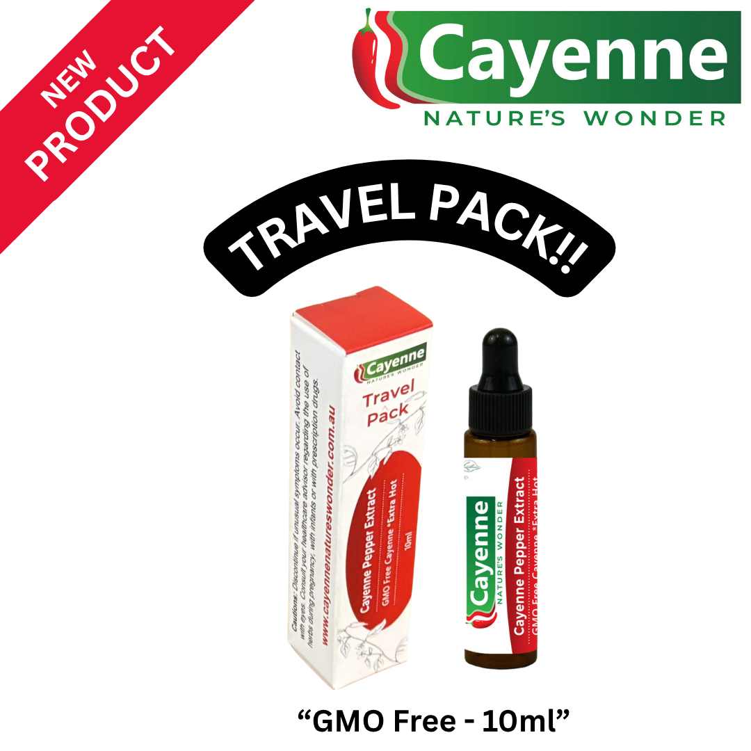 Cayenne Pepper Extract - 10ml Travel Pack - GMO Free - EXTRA HOT! $18.95