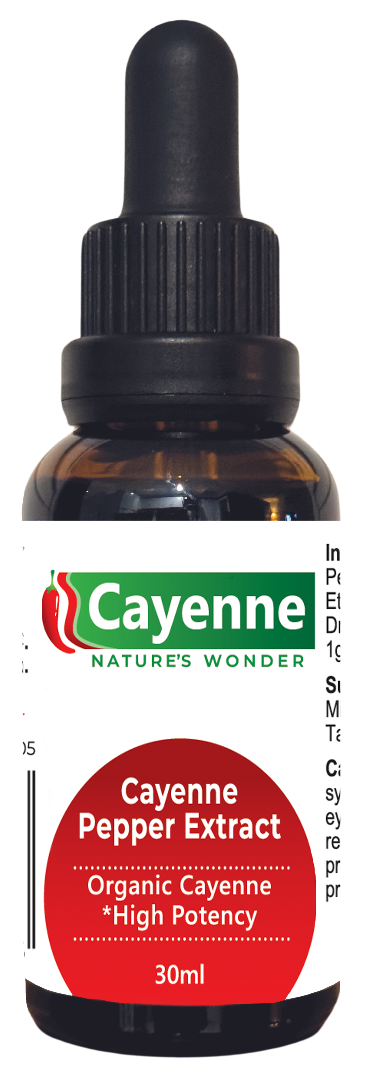 Cayenne Pepper Extract 30ml - "Organic"