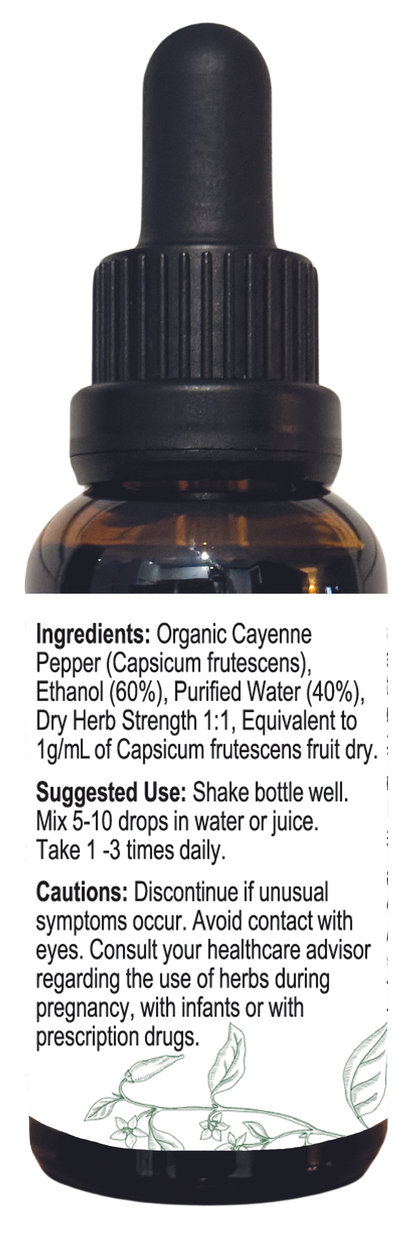 Cayenne Pepper Extract 30ml - "Organic"